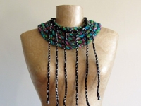 recyclart Paczula Fabric Tribal Necklaces